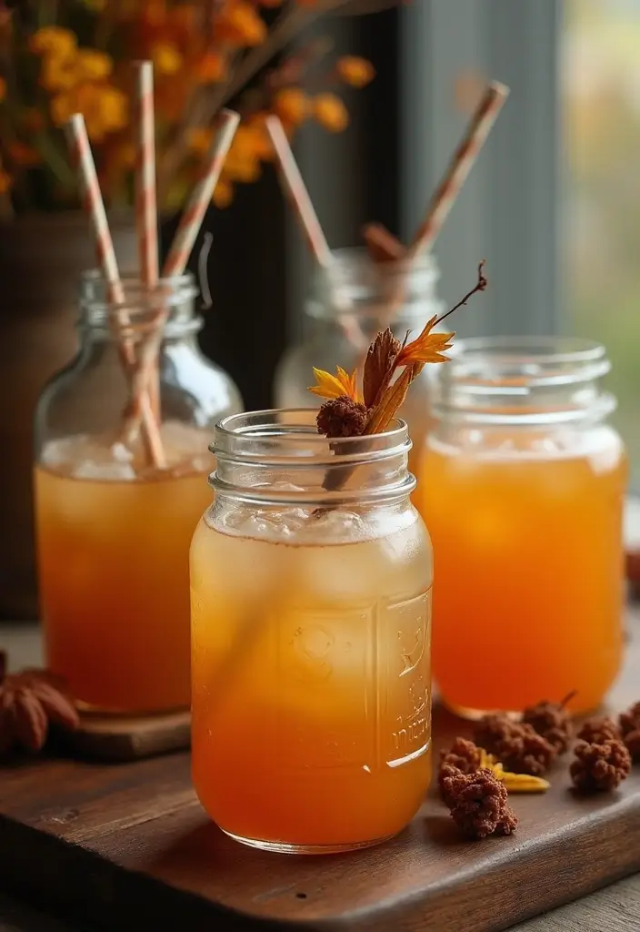 29 Cozy Fall Wedding Inspiration for a Warm and Elegant Atmosphere - 6. Fall-Inspired Cocktails