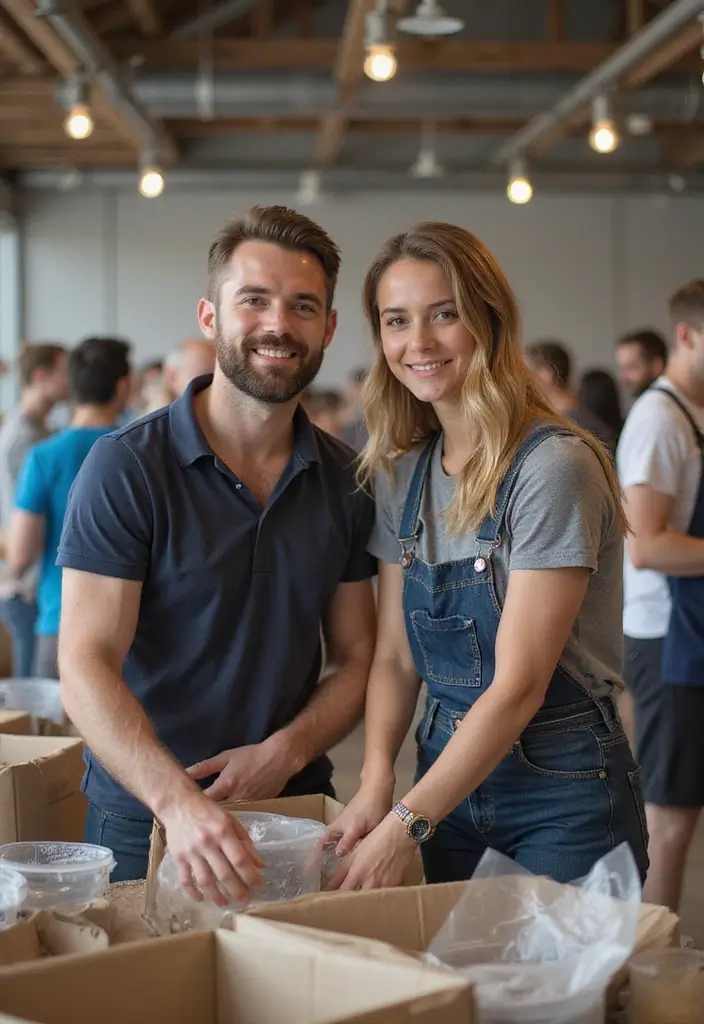 29 Creative 20th Wedding Anniversary Ideas for a Special Day - 17. Volunteer Together