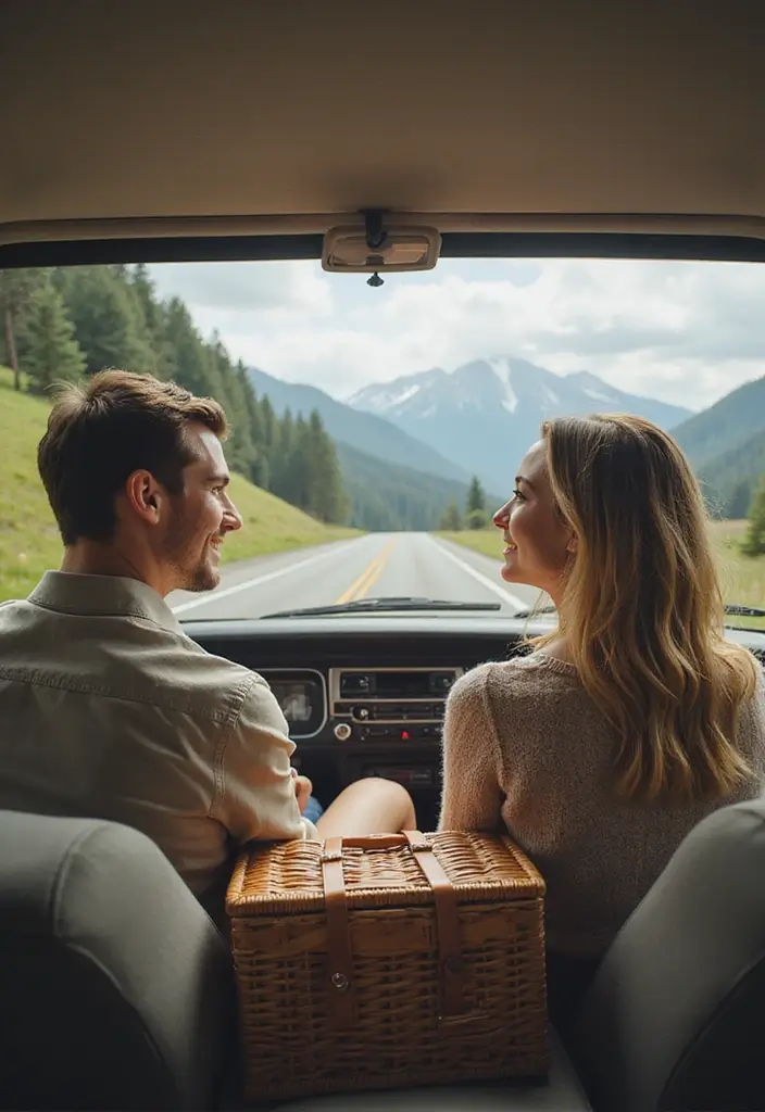 29 Creative 20th Wedding Anniversary Ideas for a Special Day - 22. Take a Scenic Drive