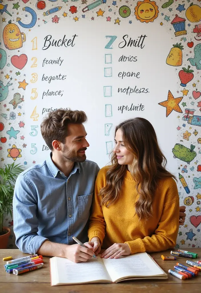 29 Creative 20th Wedding Anniversary Ideas for a Special Day - 23. Create a Couple’s Bucket List