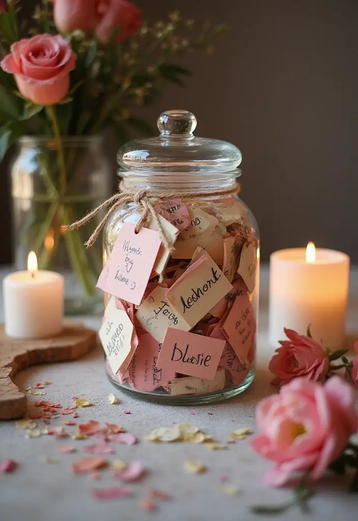 29 Creative 20th Wedding Anniversary Ideas for a Special Day - 8. Craft a Memory Jar