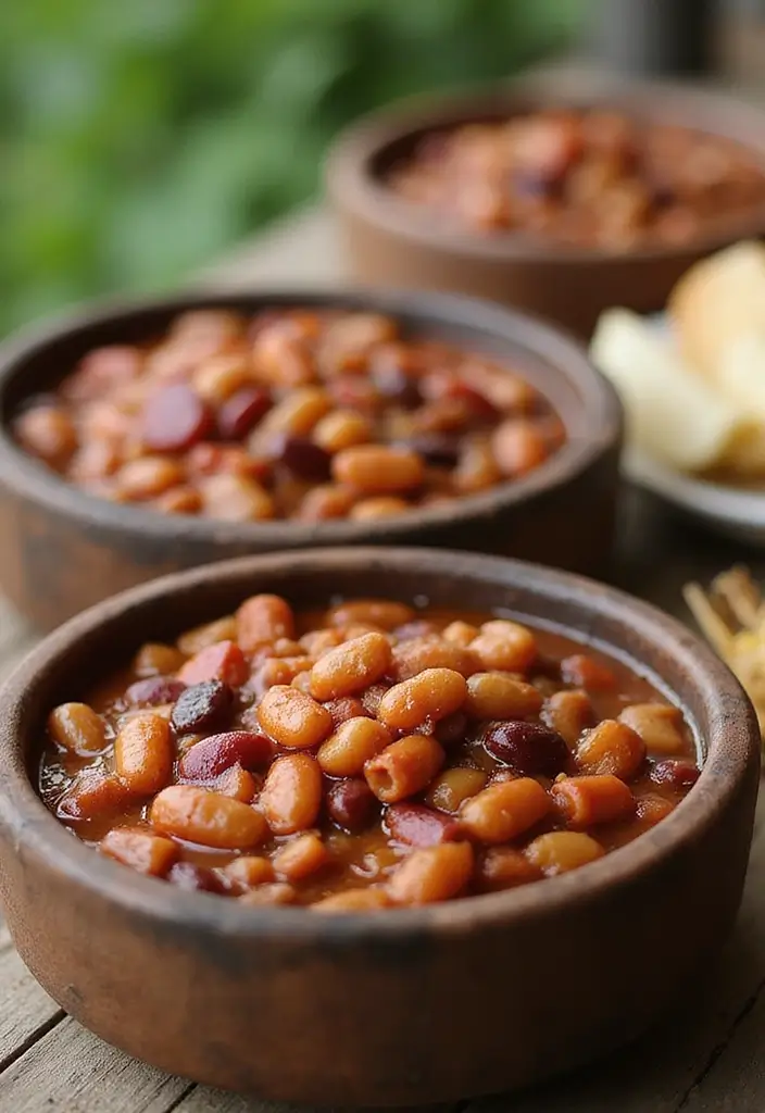29 Delicious BBQ Wedding Reception Food Ideas for Outdoor Parties - 20. BBQ Baked Beans