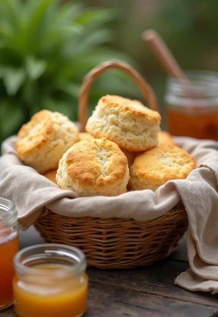 29 Delicious BBQ Wedding Reception Food Ideas for Outdoor Parties - 6. Southern-Style Biscuits