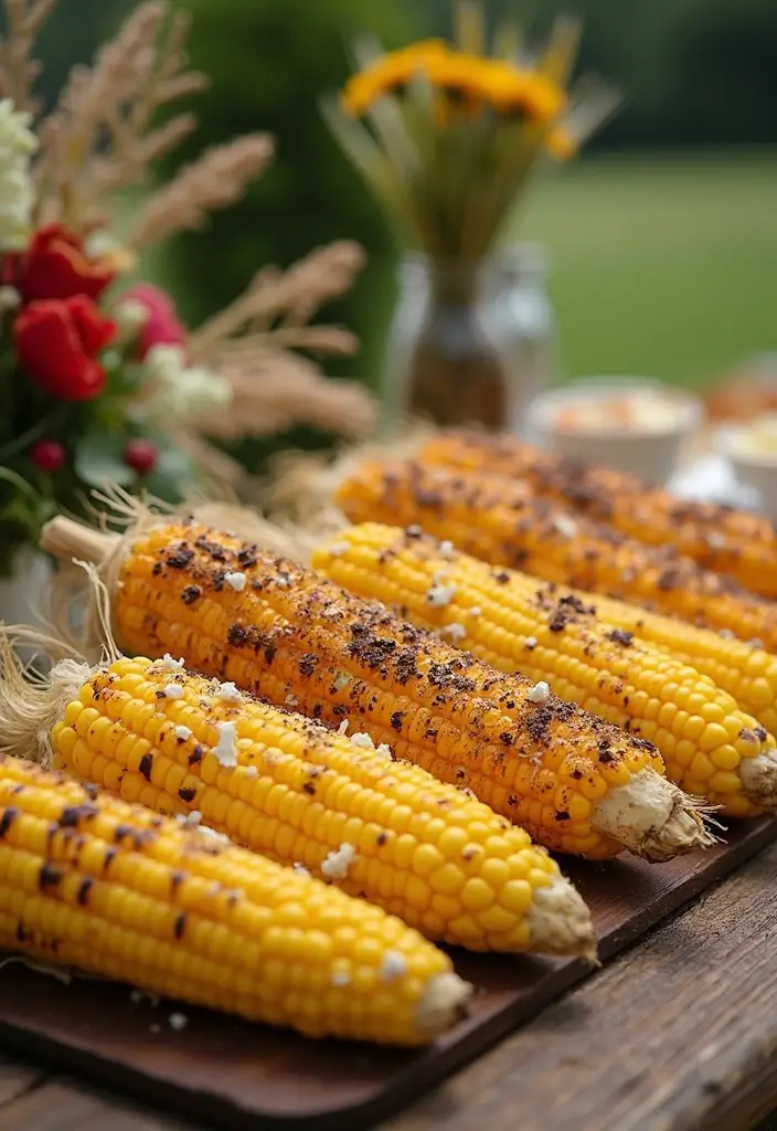 29 Delicious BBQ Wedding Reception Food Ideas for Outdoor Parties - 8. Corn on the Cob