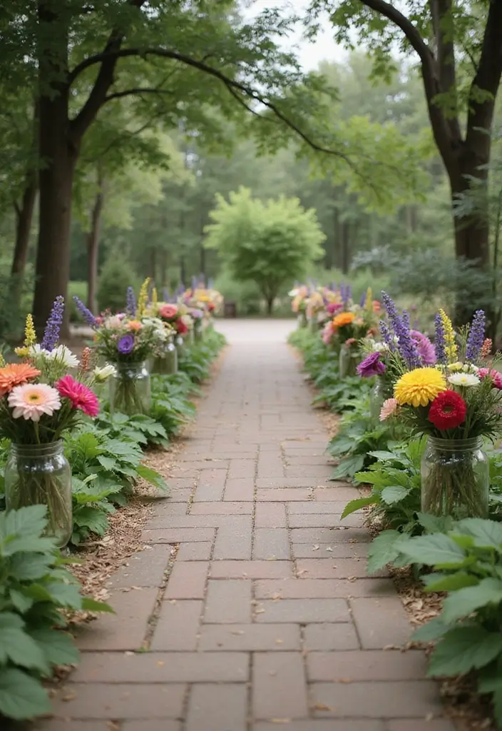 29 Elegant Aisle Flowers Wedding Ideas to Beautify Your Ceremony - 2. Whimsical Wildflower Bouquets