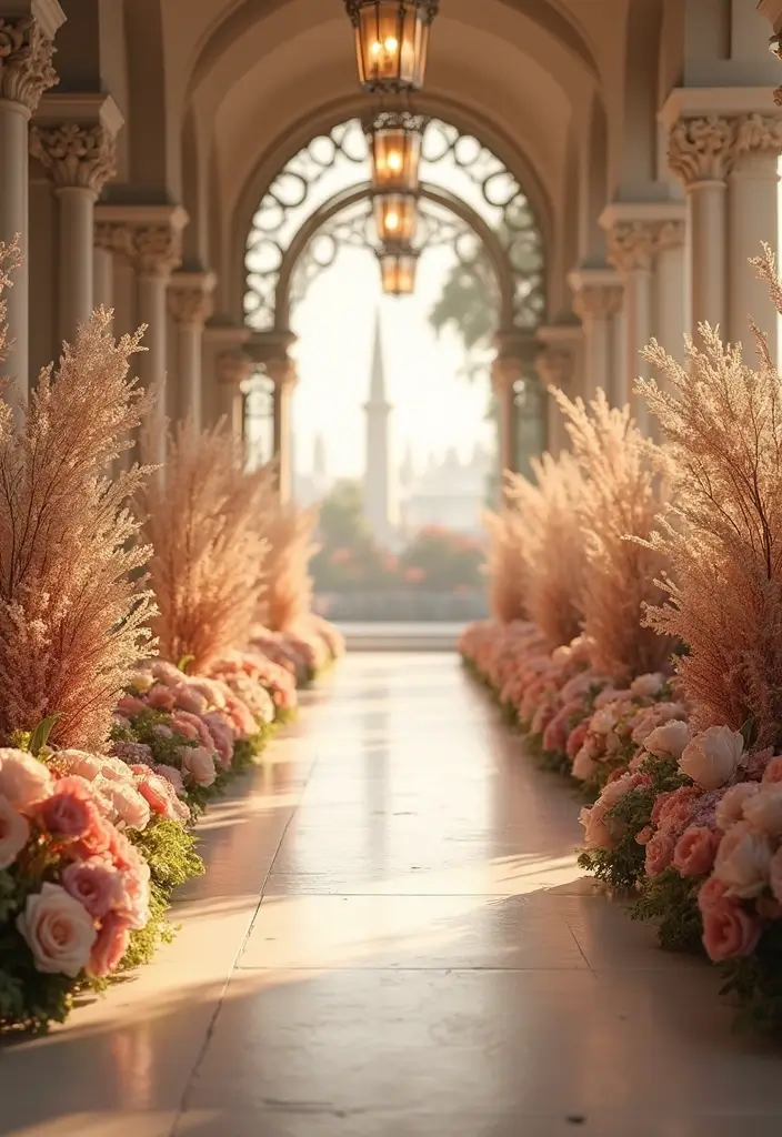 29 Elegant Aisle Flowers Wedding Ideas to Beautify Your Ceremony - 24. Cascading Bouquets