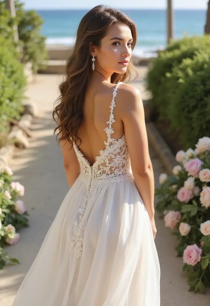 29 Elegant Brunette Wedding Hairstyles to Enhance Your Look - 27. Soft Beach Waves