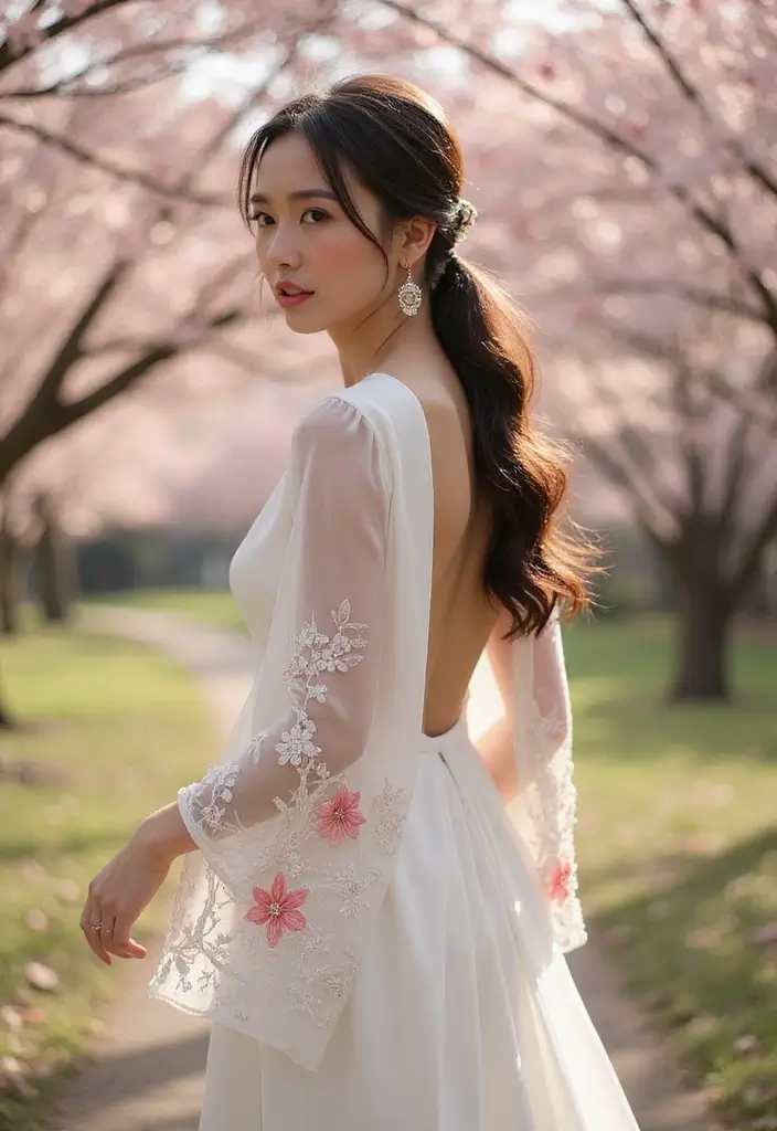 29 Elegant Kimono Wedding Dress Designs for a Unique Celebration - 10. Kimono Dresses with Long Sleeves