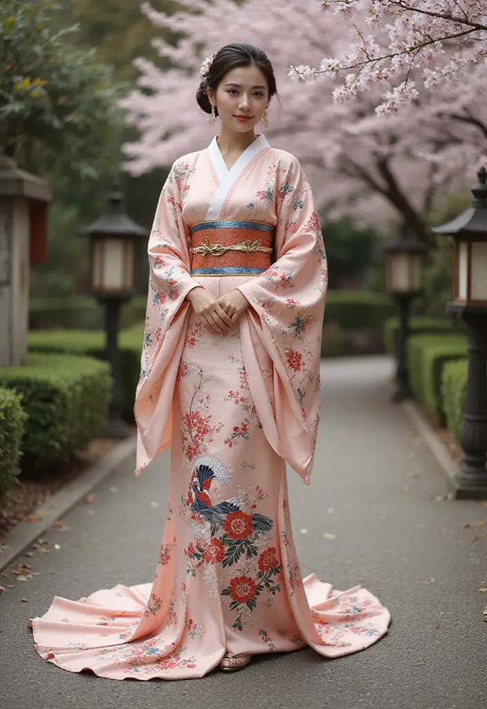 29 Elegant Kimono Wedding Dress Designs for a Unique Celebration - 21. Cultural Symbolism in Designs