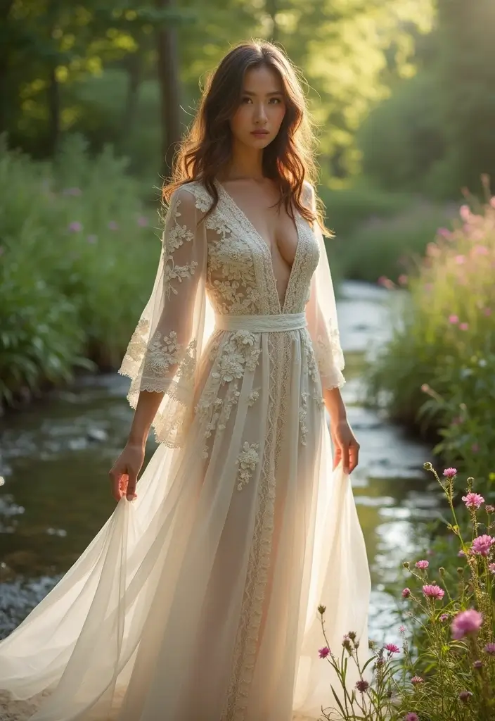 29 Elegant Kimono Wedding Dress Designs for a Unique Celebration - 25. Eco-friendly Fabrics