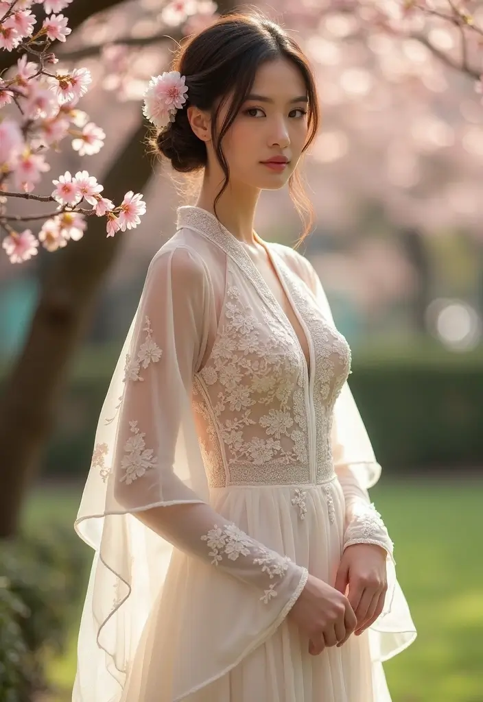 29 Elegant Kimono Wedding Dress Designs for a Unique Celebration - 26. Cultural Fusion with Other Styles