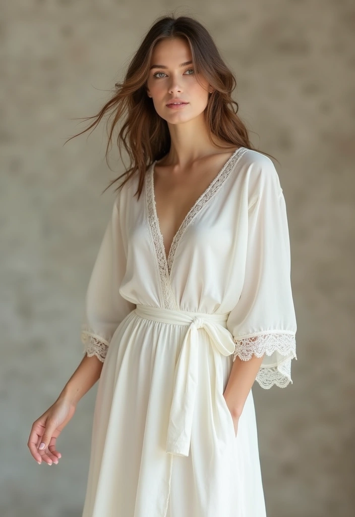 29 Elegant Kimono Wedding Dress Designs for a Unique Celebration - 4. Minimalist Kimono Dresses