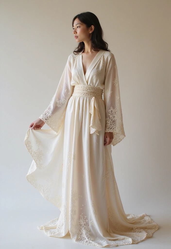 29 Elegant Kimono Wedding Dress Designs for a Unique Celebration - 5. Kimono with a Modern Twist