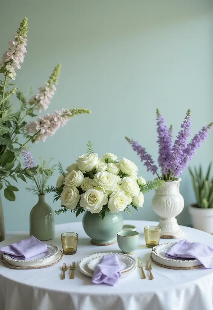 29 Perfect August Wedding Colors to Brighten Your Celebration - 25. Pistachio and Lavender