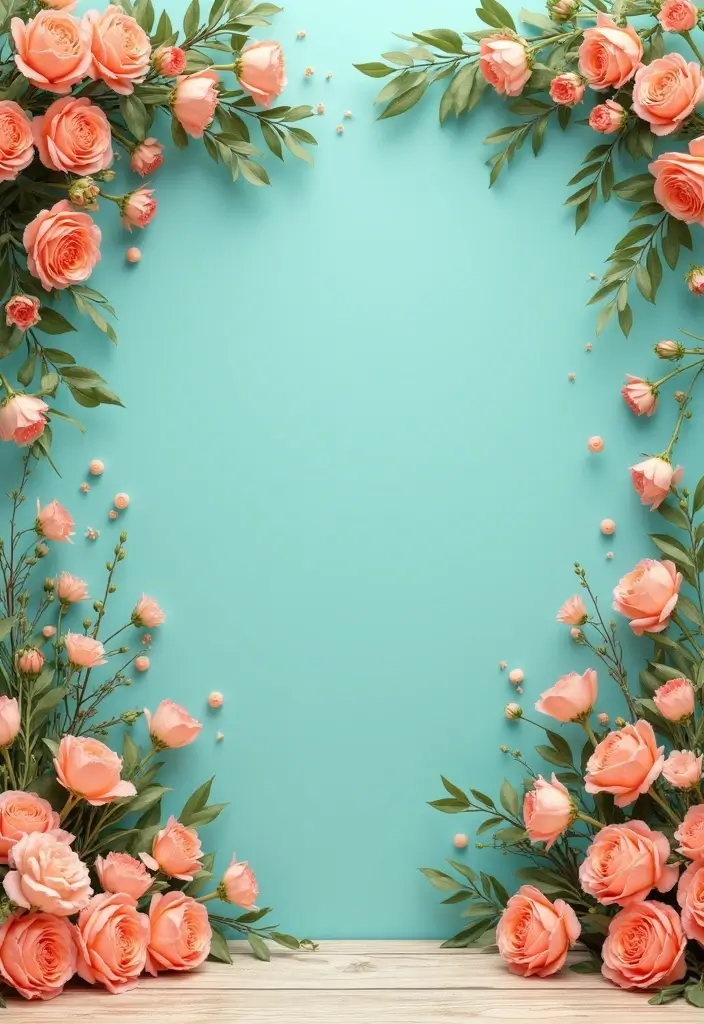 29 Perfect August Wedding Colors to Brighten Your Celebration - 27. Aqua and Peach