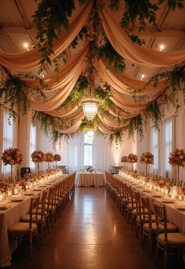29 Sophisticated Black and Champagne Wedding Colors to Impress - 14. Captivating Reception Decor