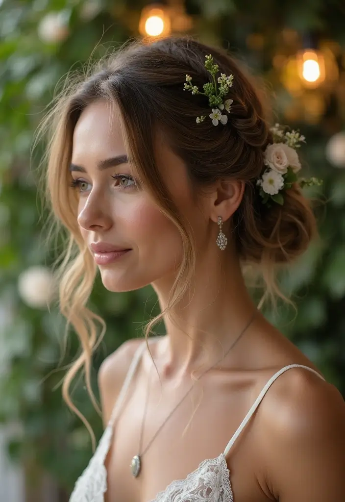 30 Beautiful Wedding Guest Hair Styles to Complete Your Look - 27. Low Bohemian Bun