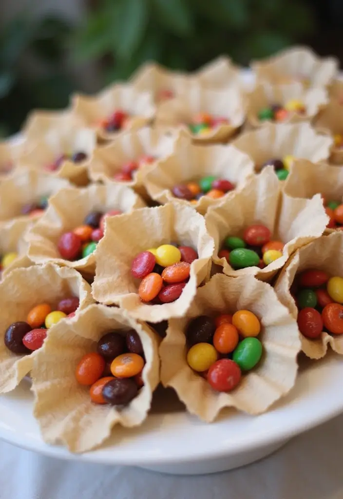 30 Delightful Candy Bar Wedding Ideas for Sweet Celebrations - 26. Candy Cones