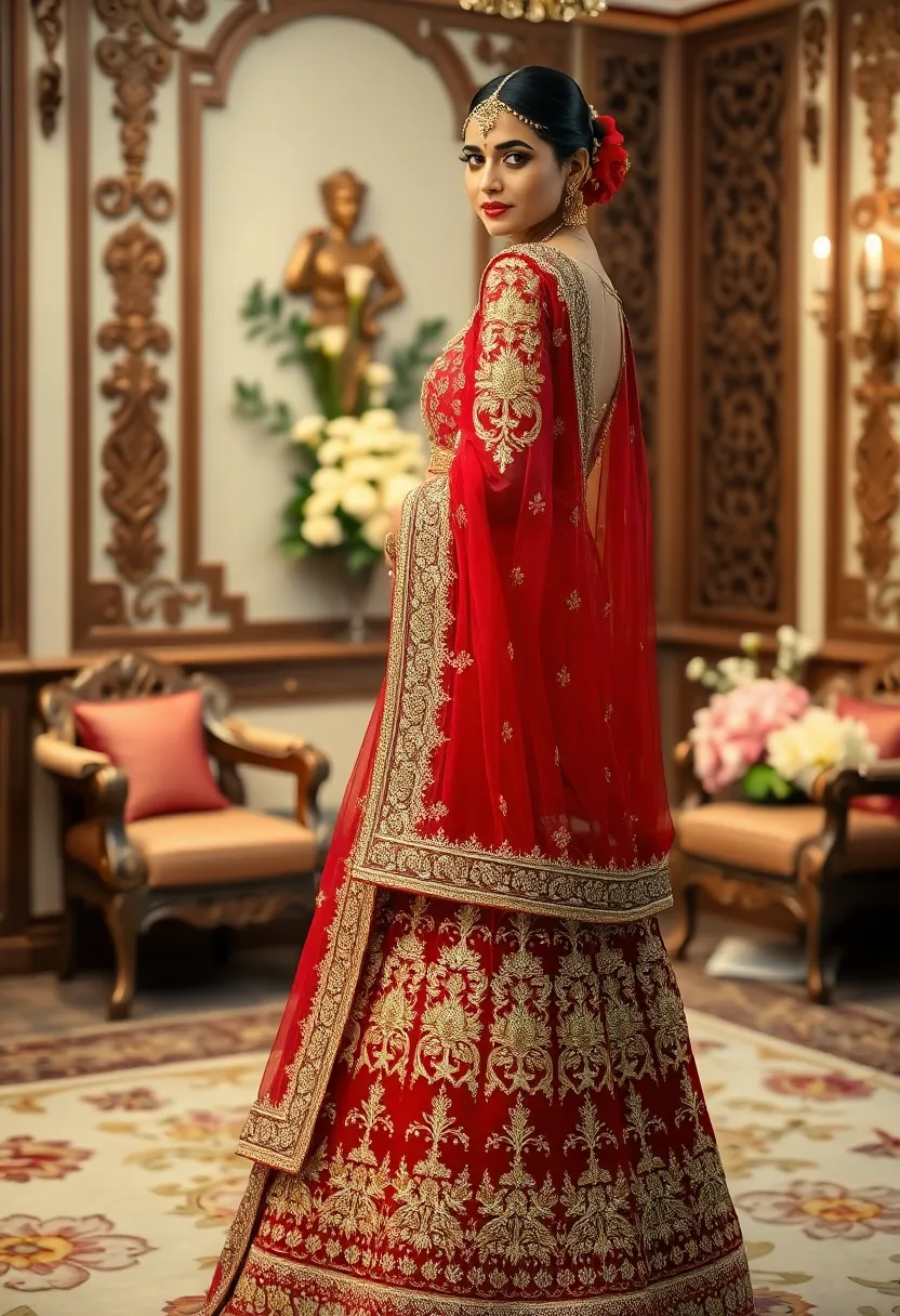30 Elegant Bridal Poses Indian Wedding Photos You’ll Adore - 18. The Artistic Angle