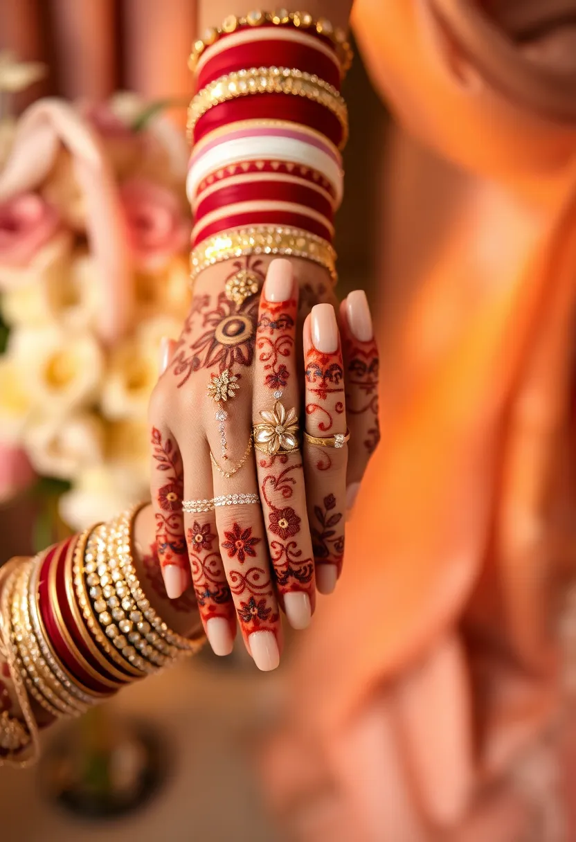 30 Elegant Bridal Poses Indian Wedding Photos You’ll Adore - 8. Elegant Hand Placement