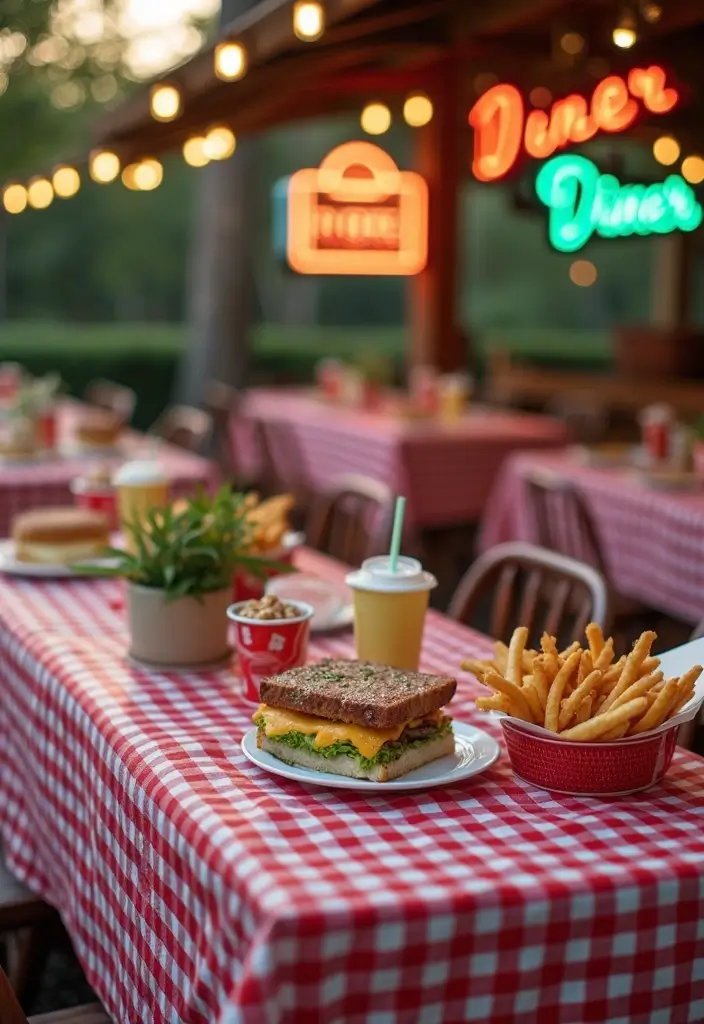 30 Fun and Stylish Retro Wedding Inspiration for Nostalgic Couples - 1. Classic 1950s Diner Theme