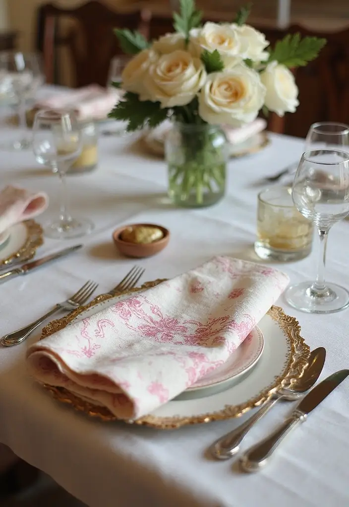 30 Fun and Stylish Retro Wedding Inspiration for Nostalgic Couples - 22. Vintage Cloth Napkins
