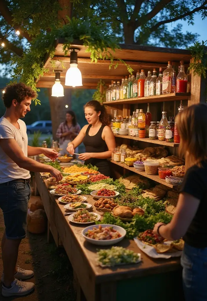 30 Popular Food Truck Wedding Ideas for a Trendy Feast - 1. Vegan Taco Truck Delight