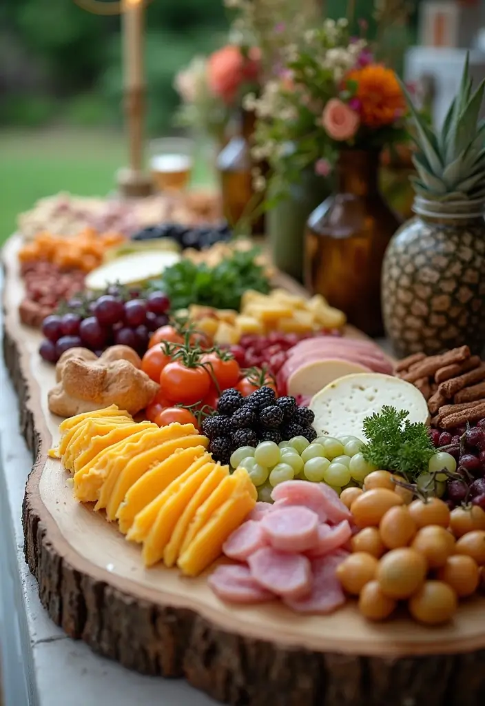 30 Popular Food Truck Wedding Ideas for a Trendy Feast - 13. Unique Vegan Charcuterie Truck