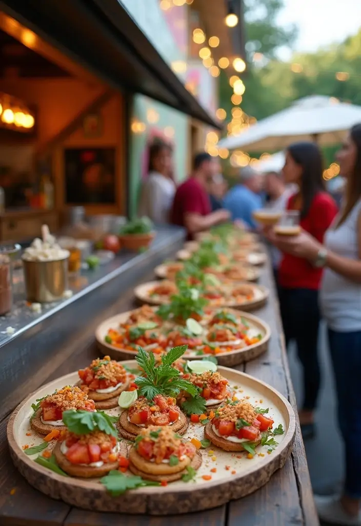 30 Popular Food Truck Wedding Ideas for a Trendy Feast - 14. Tapas Style Food Truck