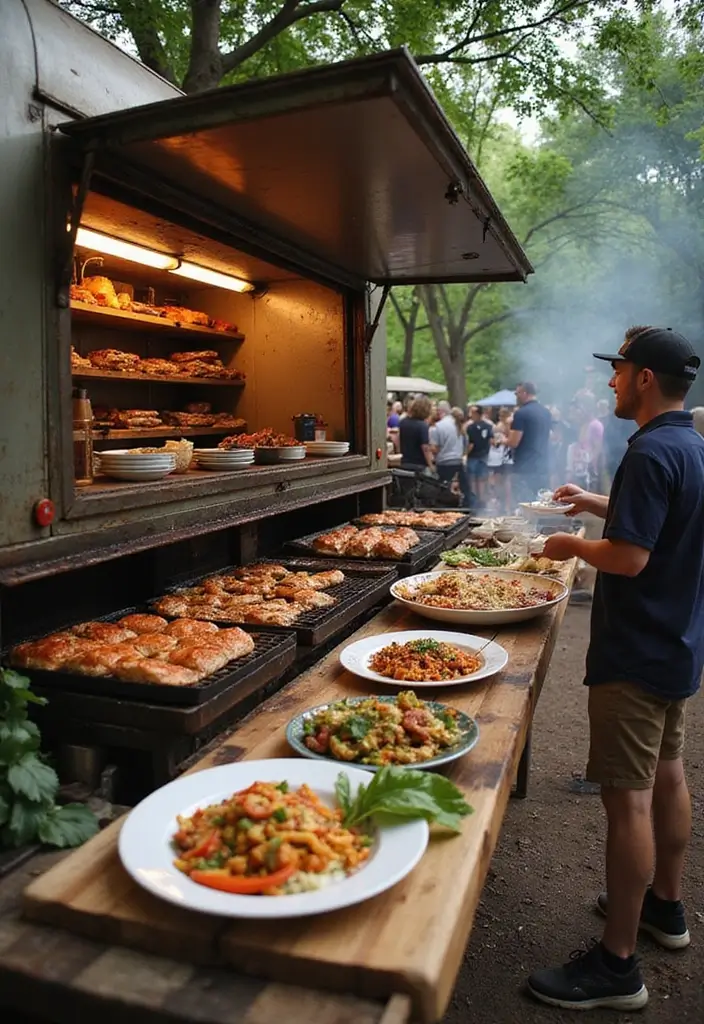 30 Popular Food Truck Wedding Ideas for a Trendy Feast - 9. Vegan BBQ Truck