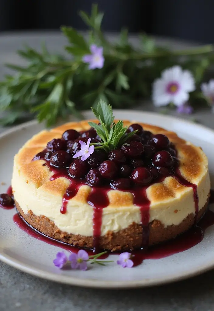 30 Stunning 25th Wedding Anniversary Cakes You’ll Love - 19. Sweet and Savory Cheesecake