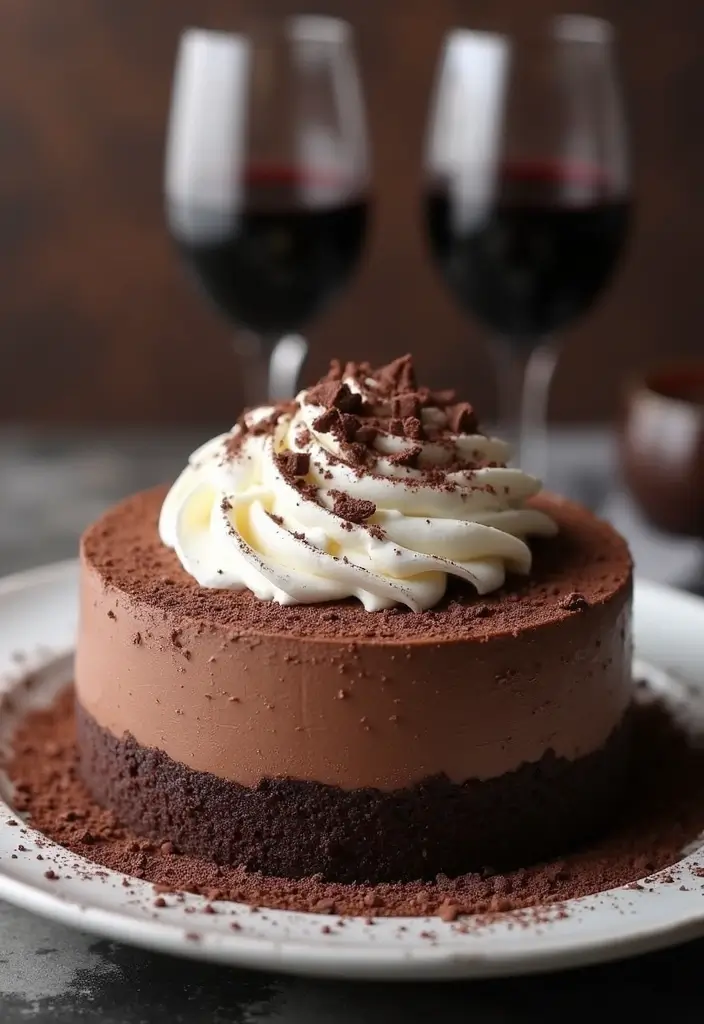 30 Stunning 25th Wedding Anniversary Cakes You’ll Love - 26. Decadent Chocolate Mousse Cake