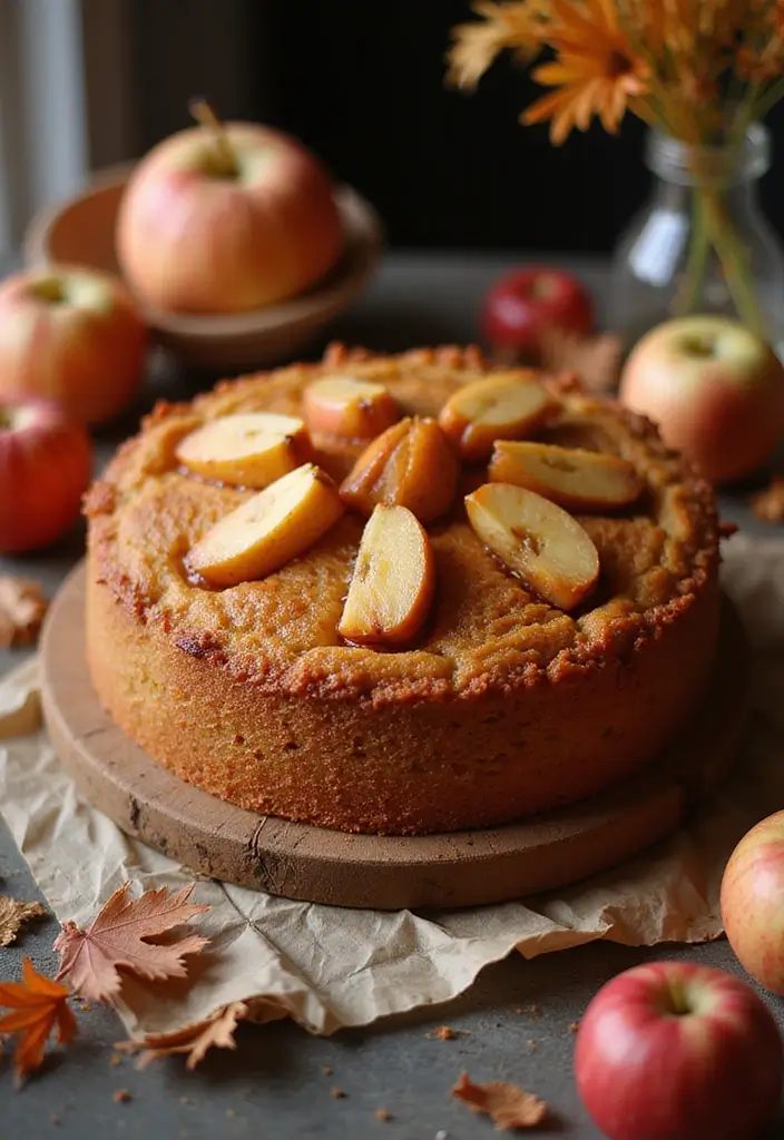 30 Stunning 25th Wedding Anniversary Cakes You’ll Love - 29. Spiced Apple Cake