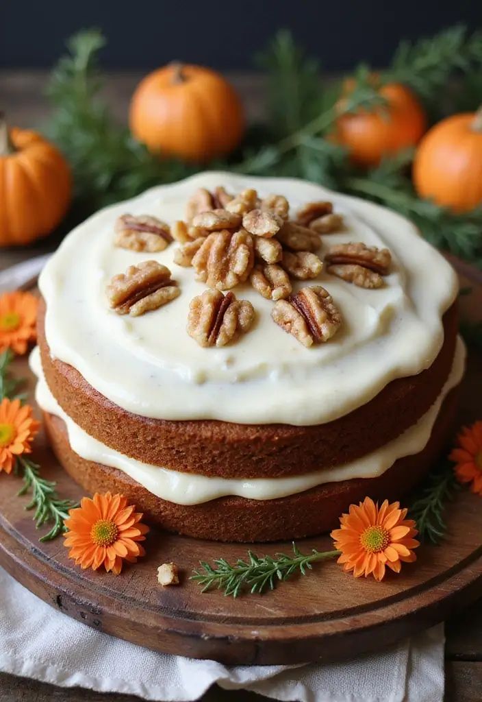 30 Stunning 25th Wedding Anniversary Cakes You’ll Love - 8. Classic Carrot Cake with Cream Cheese Frosting