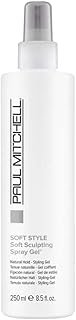 Paul Mitchell Soft Sculpting Spray Gel, Natural Hold, Soft Finish, For A...