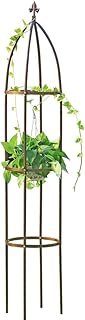100% Metal Obelisk Garden Trellis 6.3 Feet Tall Sturdy Plant Support for...