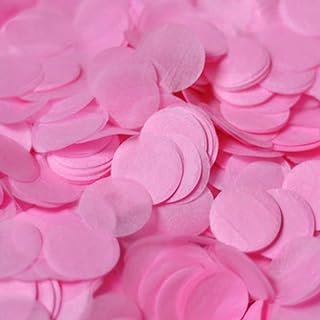 Pink Confetti 1 inch Biodegradable Confetti 5000 pcs for Table Wedding B...