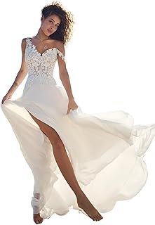 Beach Wedding Dresses for Bride 2025 Casual Lace A Line Boho Bridal Gowns