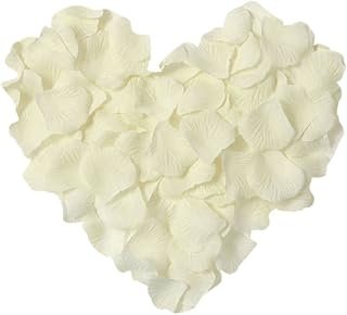 1000 Pcs Artificial Silk Rose Petals Decoration Wedding Party Color Ivory