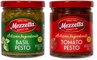 Mezzetta Pestos (2 Pack) | Artisan Ingredients Basil Pesto 6.25 oz, Arti...