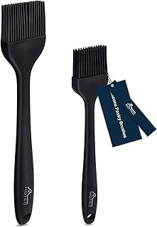 HOTEC 600℉ Heat Resistasnt Basting Brushes, BPA Free Silicone Pastry Bru...