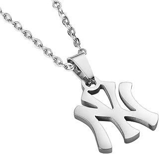 18K Gold Plated - Silver New York Necklace Stainless Steel Pendant Neckl...