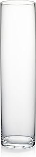 WGVI Quality Thick Weighted Tall Clear Cylinder Glass Vases, 4