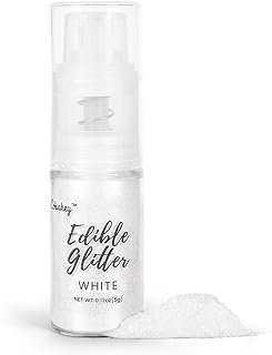 Shimmer White Edible Glitter Spray, 5g Edible Glitter for Cocktails, Cob...
