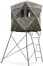 Guide Gear 6 Foot Tripod Hunting Tower Blind, 2-Man Stand Elevated, Hunt...