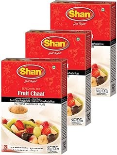 Shan Fruit Chaat Seasoning Mix 1.76 oz (50g) - Spice Powder for Tasty an...