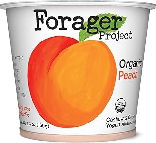 Forager Project, Yogurt Cashewmilk Peach, 5.3 Ounce