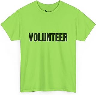 T-Shirt for Volunteer, Cotton Tee - Unisex Shirt for Community Service, ...