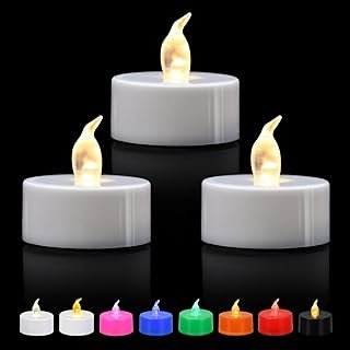 KOABY 12 Pack LED Tea Lights, Flickering Warm White Lights, Battery Oper...