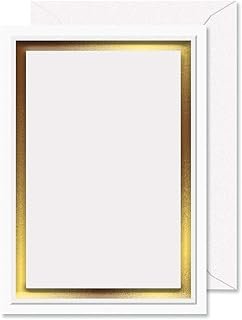 Printable Gold Foil Border Embossed Premier Invitations - Set of 28 5 by...